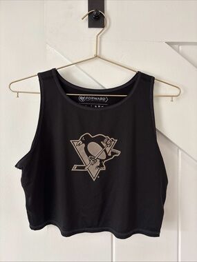 47’ Forward Pittsburgh Penguins NHL Hockey Tank Top Cropped Size Large Active